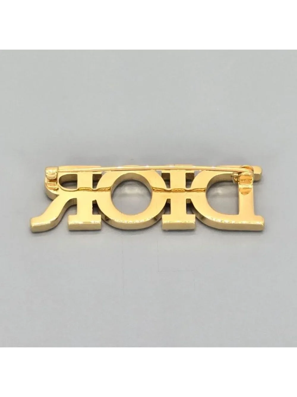 Dior Dioevolution Logo Brooch Crystal Gold - Picture 3 of 8